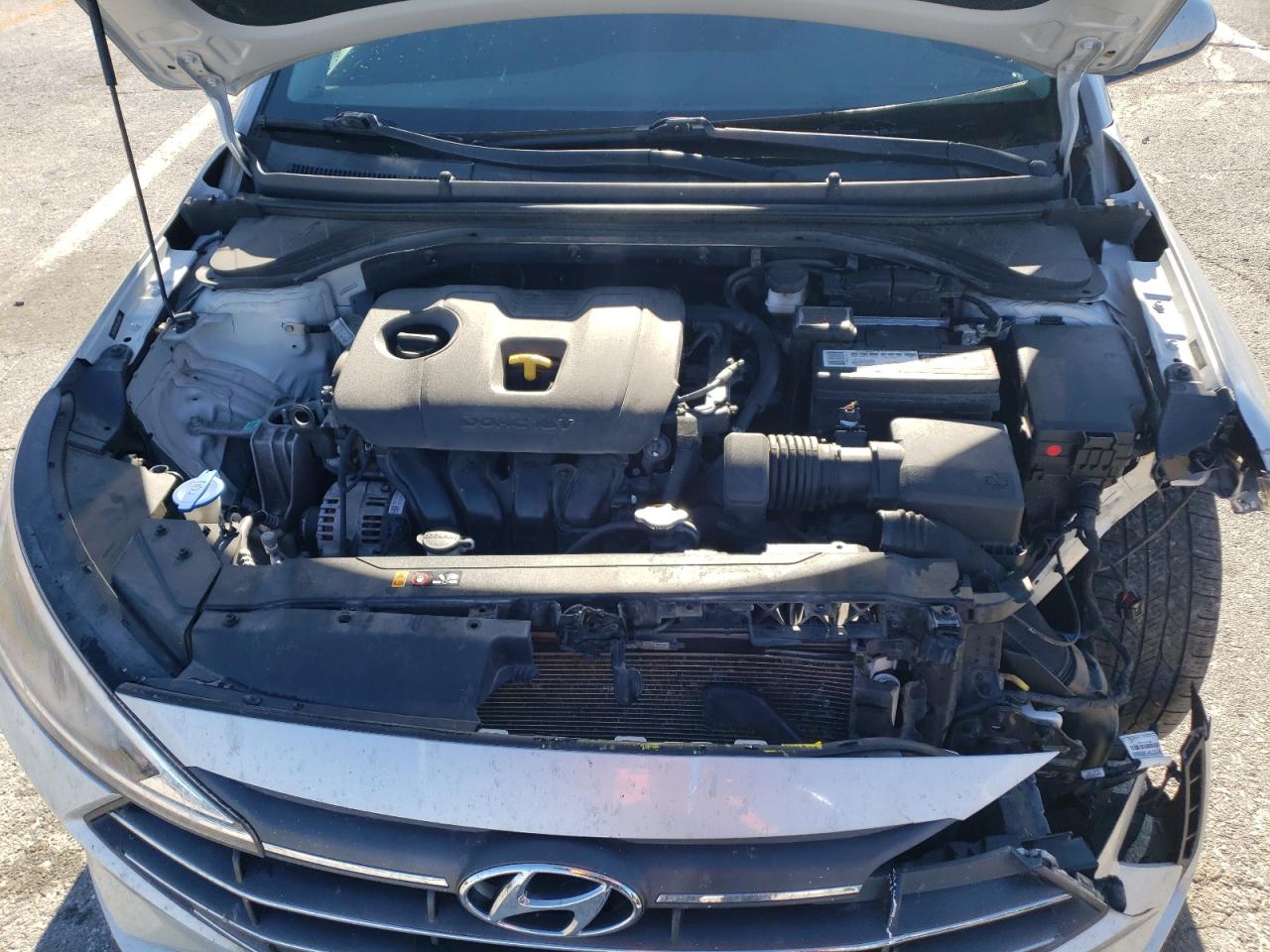2020 Hyundai Elantra VIN 5NPD84LF8LH514994 Copart auction photo, front end / side damage thumbnail 12