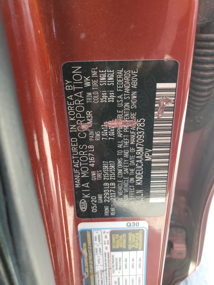 2021 KIA Seltos VIN KNDEUCAA8M7093785 Copart auction photo, front end damage thumbnail 12