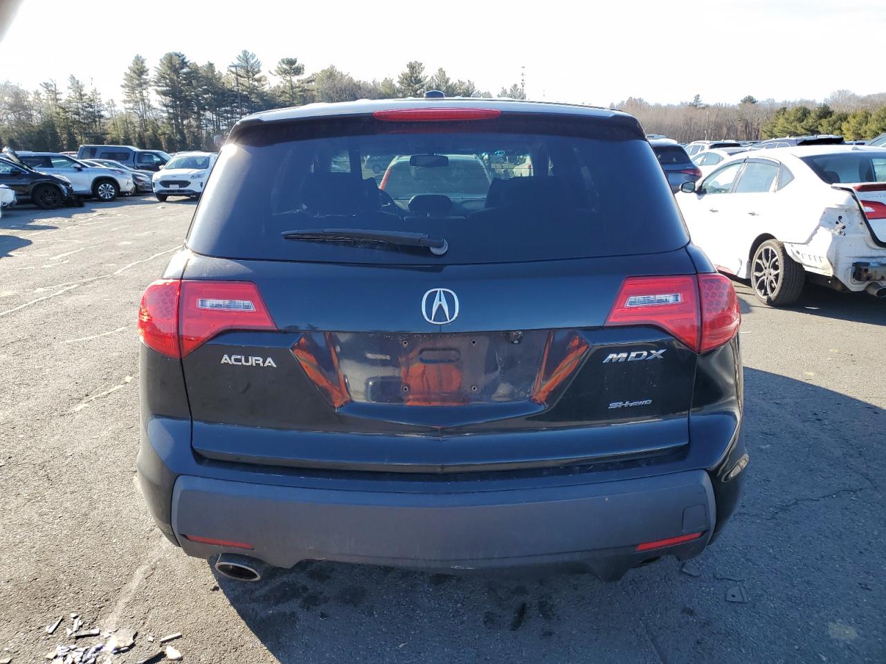 2007 Acura MDX VIN 2HNYD28347H524351 Copart auction photo, rear end damage thumbnail 6