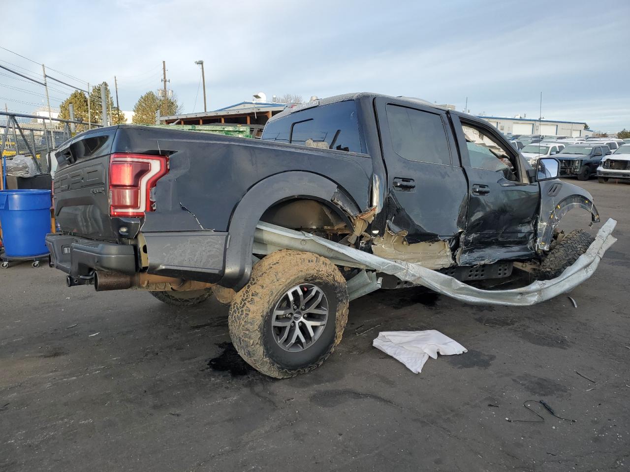 2018 Ford F-150 VIN 1FTFW1RG9JFD90724 Copart auction photo, all over damage thumbnail 3