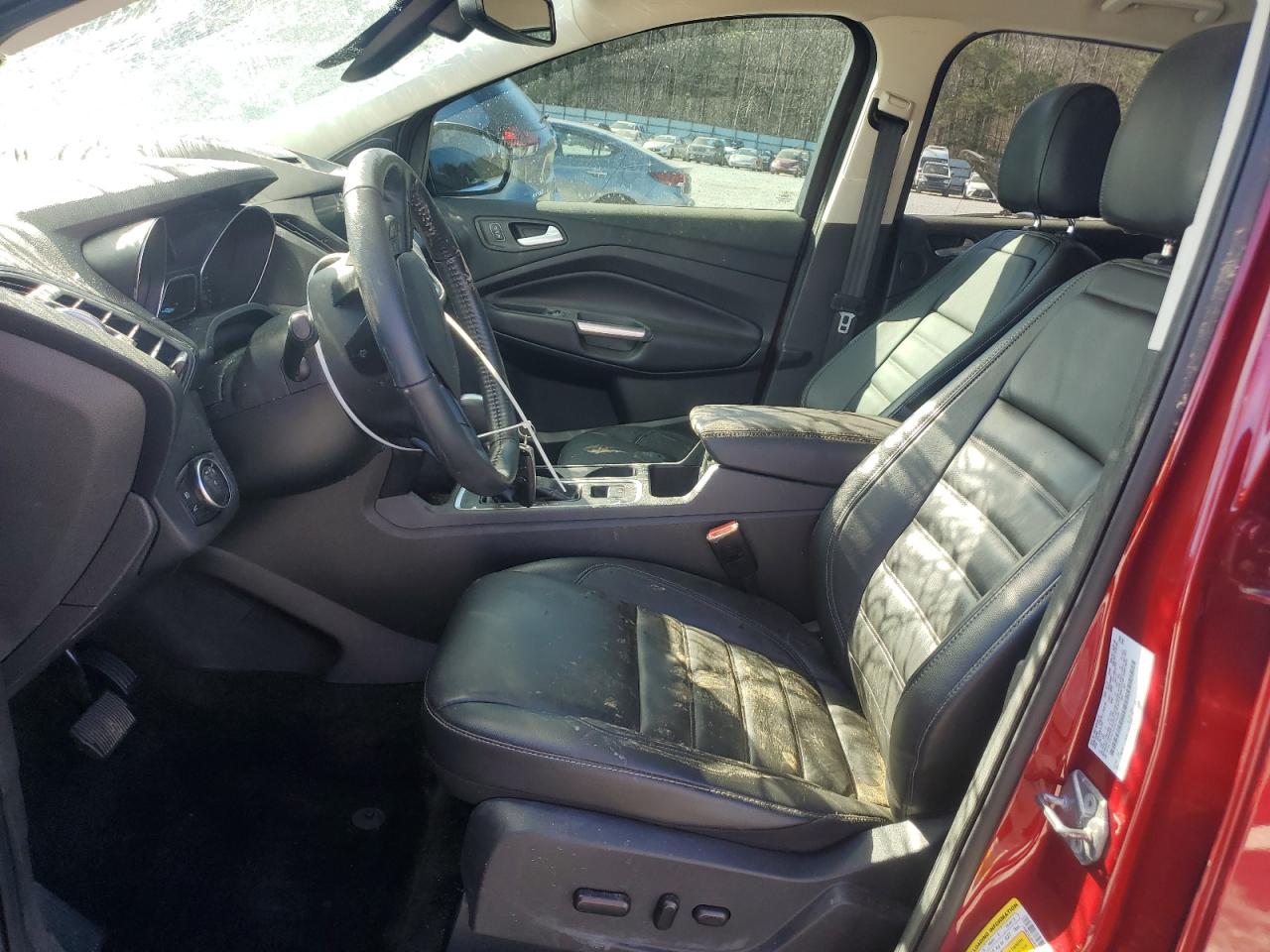 2017 Ford Escape VIN 1FMCU0JDXHUD15309 Copart auction photo, front end / water/flood damage thumbnail 7