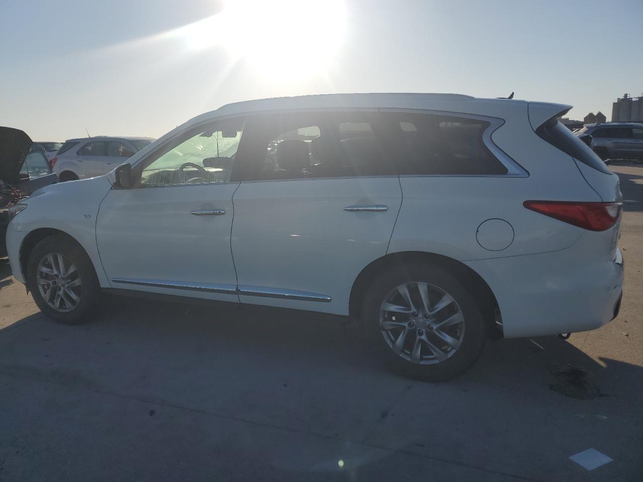 2014 Infiniti QX60 VIN 5N1AL0MN7EC553957 Copart auction photo, water/flood / rear end damage thumbnail 2