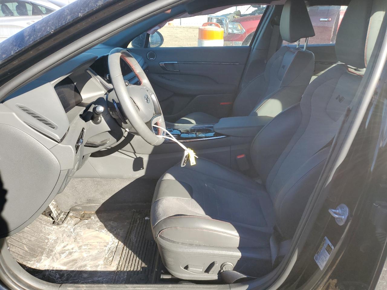 2023 Hyundai Sonata VIN KMHL14JC7PA341115 Copart auction photo, front end / hail damage thumbnail 7