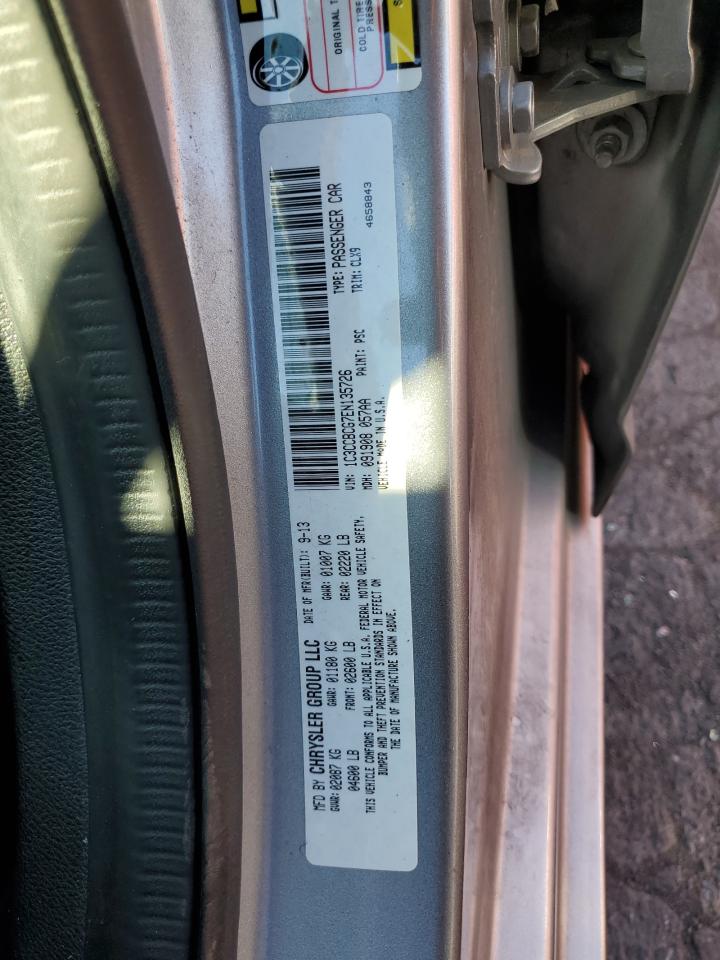 2014 Chrysler 200 VIN 1C3CCBCG7EN135726 Copart auction photo, mechanical damage thumbnail 12