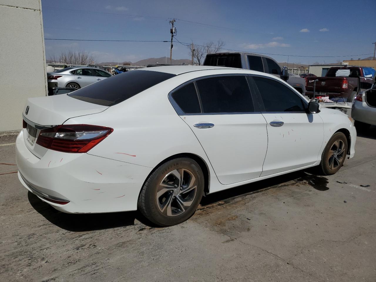 2017 Honda Accord VIN 1HGCR2F36HA053860 Copart auction photo, front end / side damage thumbnail 3