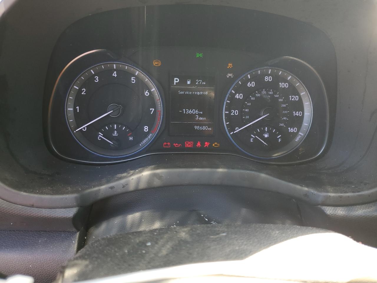 2019 Hyundai Kona VIN KM8K12AA1KU322369 Copart auction photo, front end / mechanical damage thumbnail 9