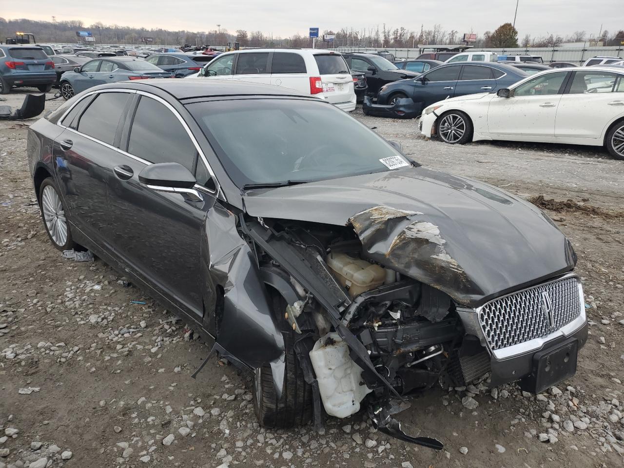 2017 Lincoln MKZ VIN 3LN6L5EC0HR642257 Copart auction photo, front end damage thumbnail 4