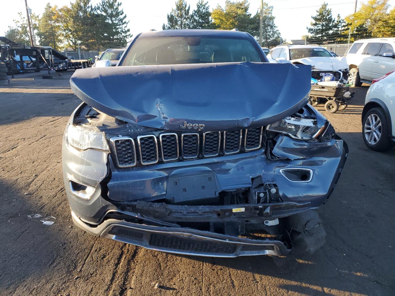 2019 Jeep Grand Cherokee VIN 1C4RJFBG6KC842201 Copart auction photo, front end damage thumbnail 5