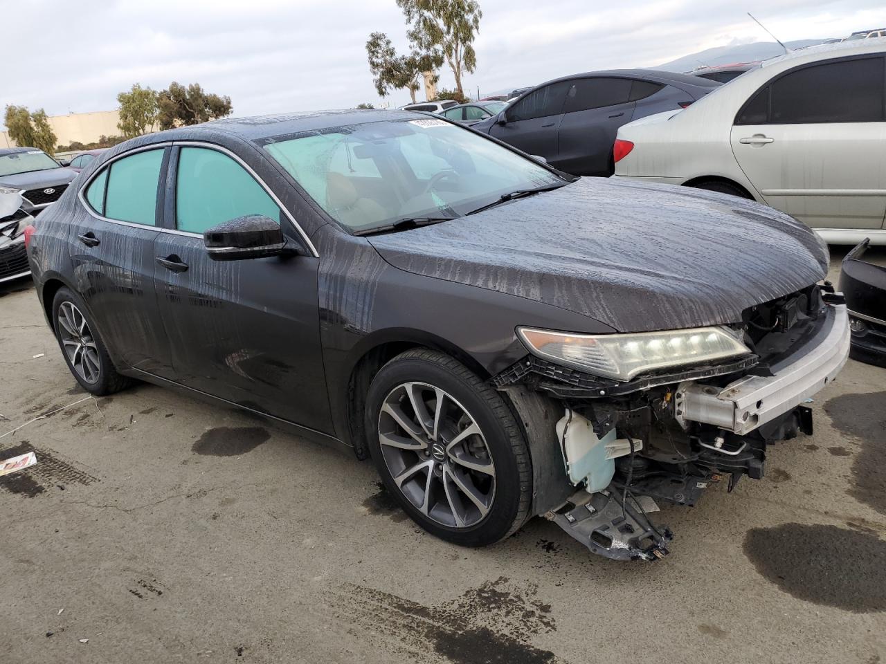 2015 Acura TLX VIN 19UUB2F77FA007687 Copart auction photo, front end damage thumbnail 4