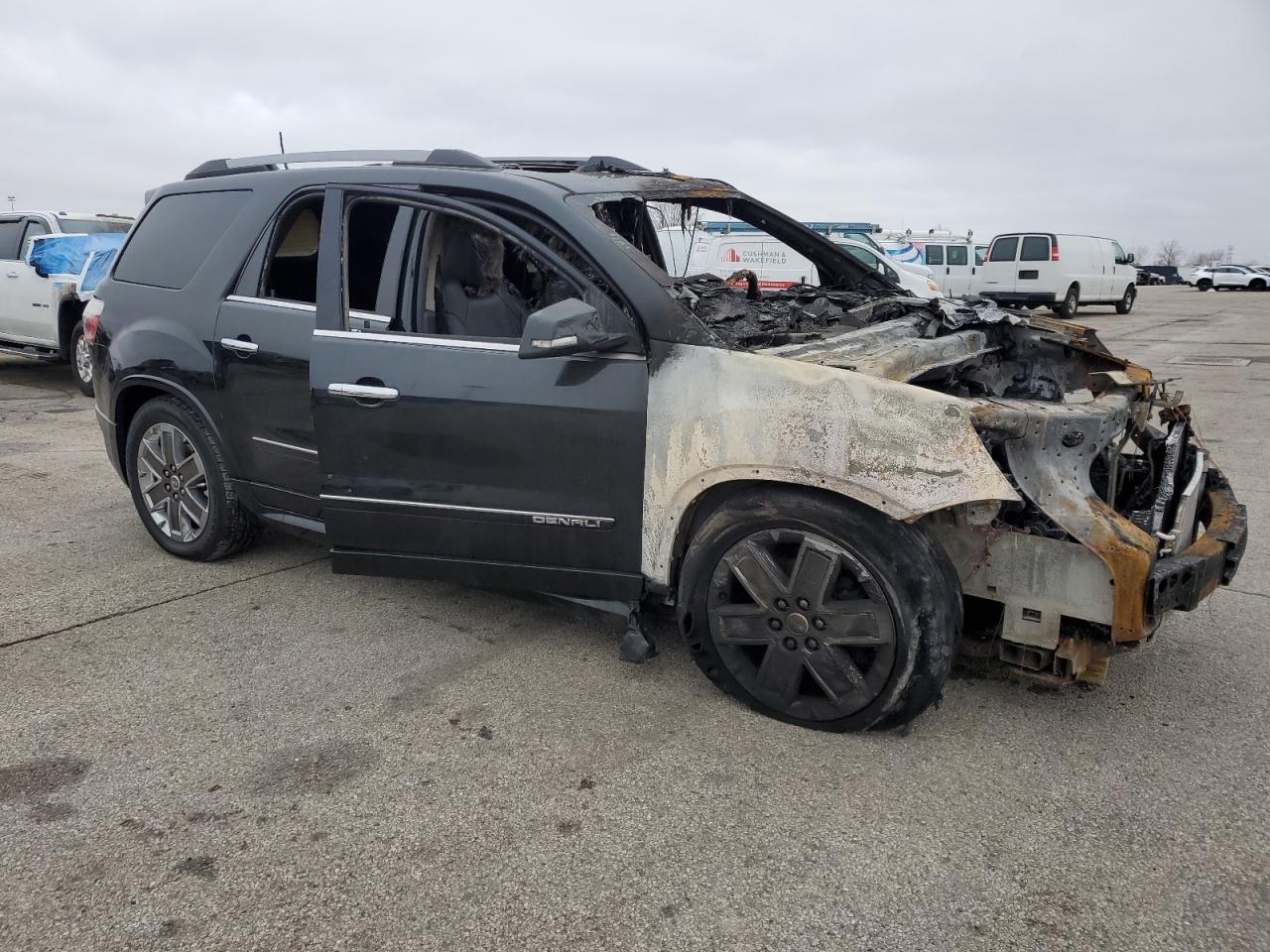2012 GMC Acadia VIN 1GKKVTED1CJ168756 Copart auction photo, burn damage thumbnail 4