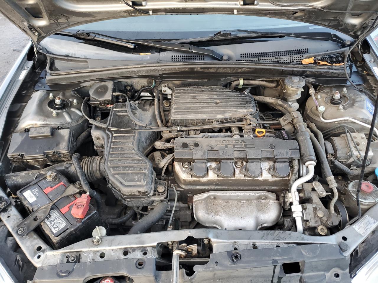 2004 Honda Civic VIN JHMES26714S002087 Copart auction photo, front end damage thumbnail 11