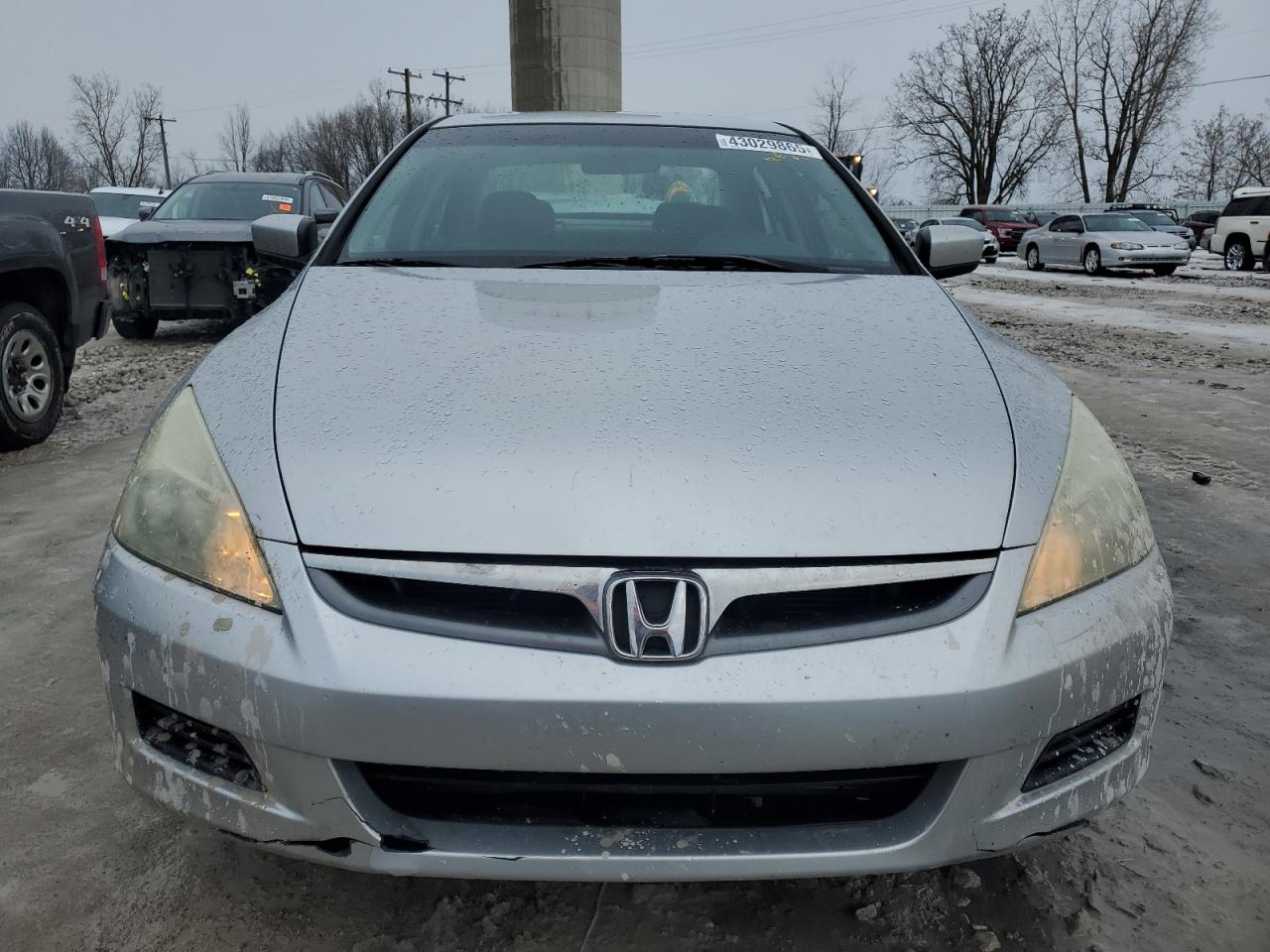 2006 Honda Accord VIN 1HGCM663X6A073189 Copart auction photo, rear end damage thumbnail 5