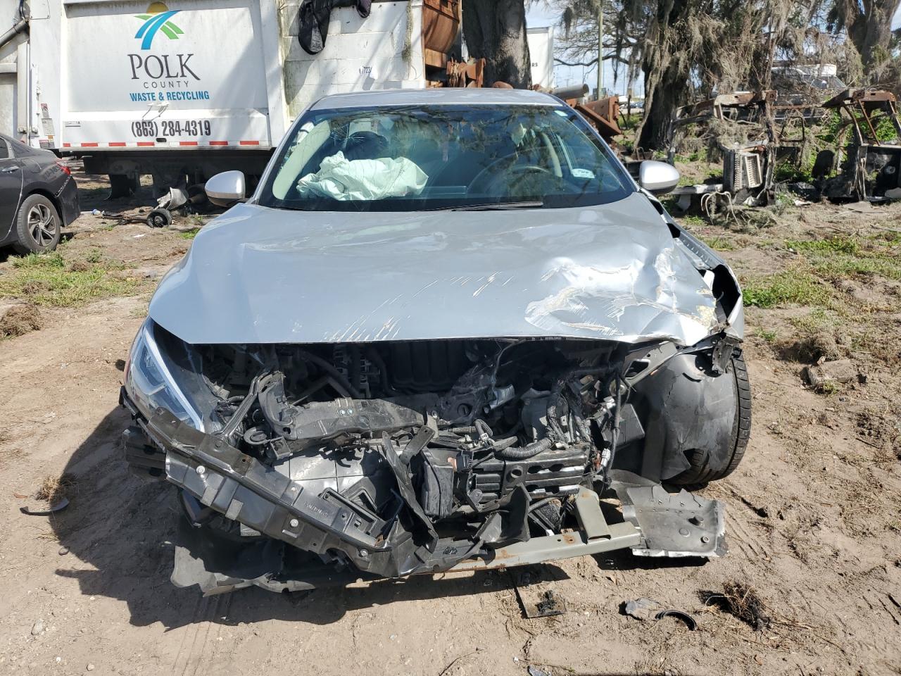 2020 Nissan Sentra VIN 3N1AB8BVXLY220605 Copart auction photo, front end damage thumbnail 5