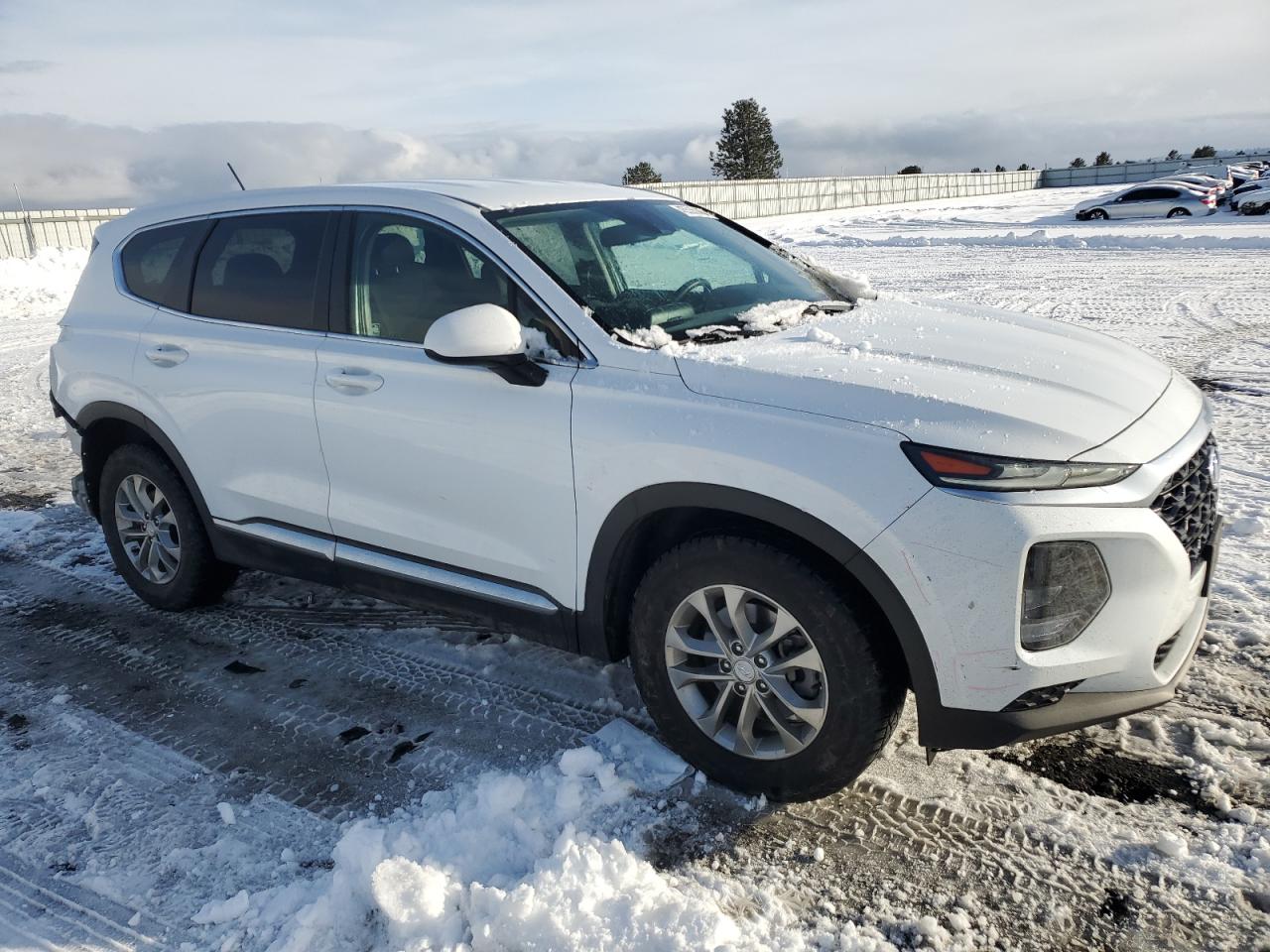 2019 Hyundai Santa Fe VIN 5NMS2CAD8KH083878 Copart auction photo, rear end damage thumbnail 4