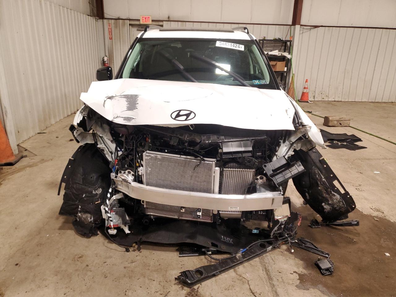 2025 Hyundai Santa Fe VIN 5NMP3DGL1SH088802 Copart auction photo, rollover damage thumbnail 5