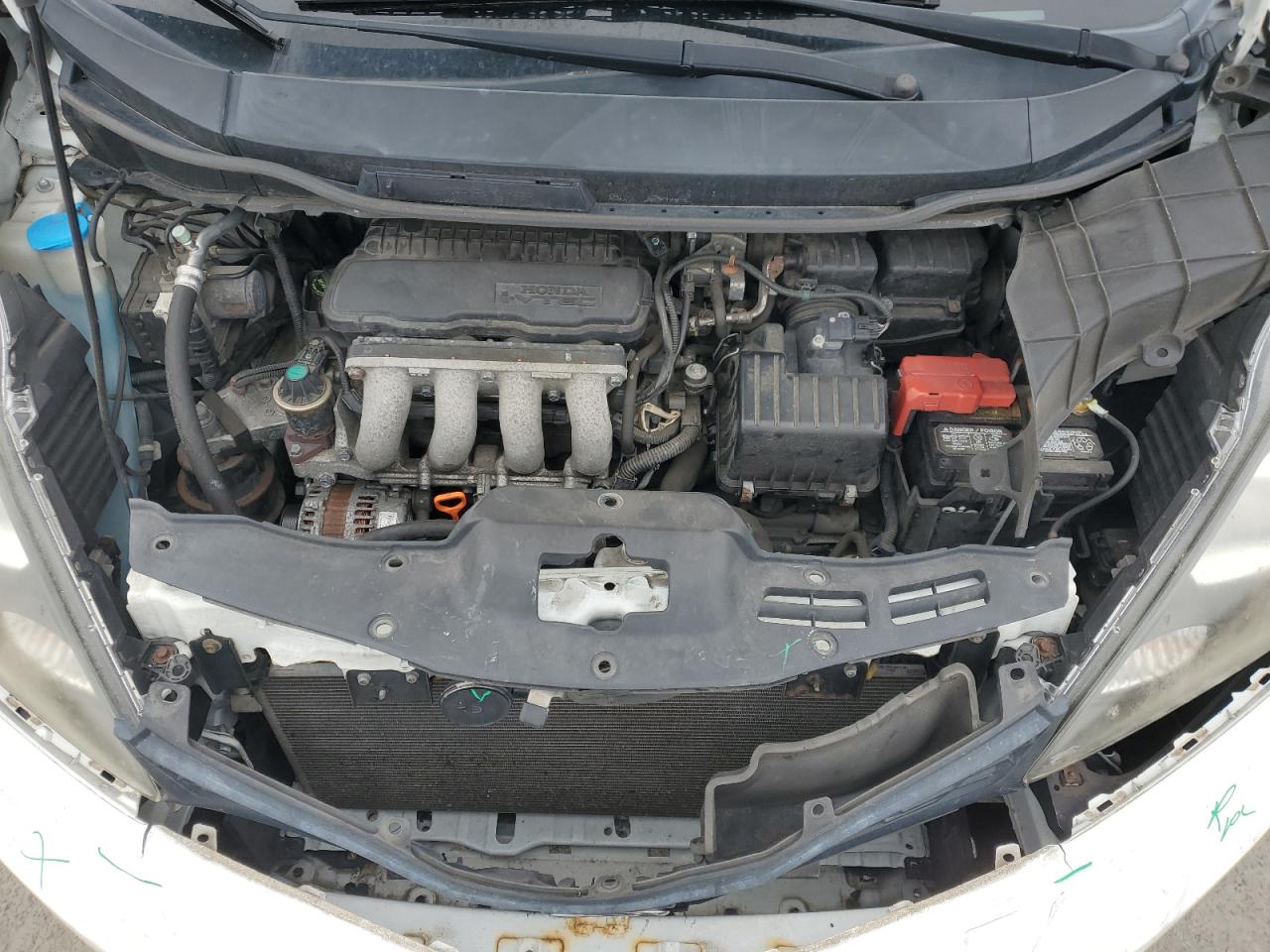 2012 Honda Fit VIN JHMGE8H50CC027750 Copart auction photo, front end damage thumbnail 11