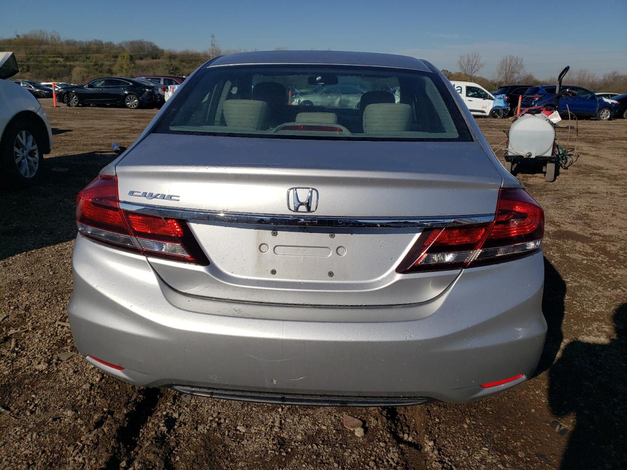 2013 Honda Civic VIN 19XFB2F53DE051296 Copart auction photo, front end damage thumbnail 6