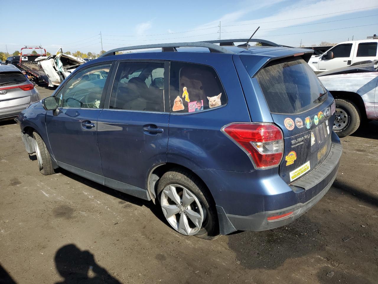 2014 Subaru Forester VIN JF2SJAMC7EH494013 Copart auction photo, all over damage thumbnail 2