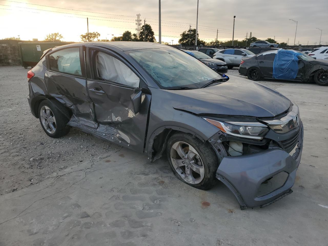 2021 Honda HR-V VIN 3CZRU5H37MM723977 Copart auction photo, all over damage thumbnail 4