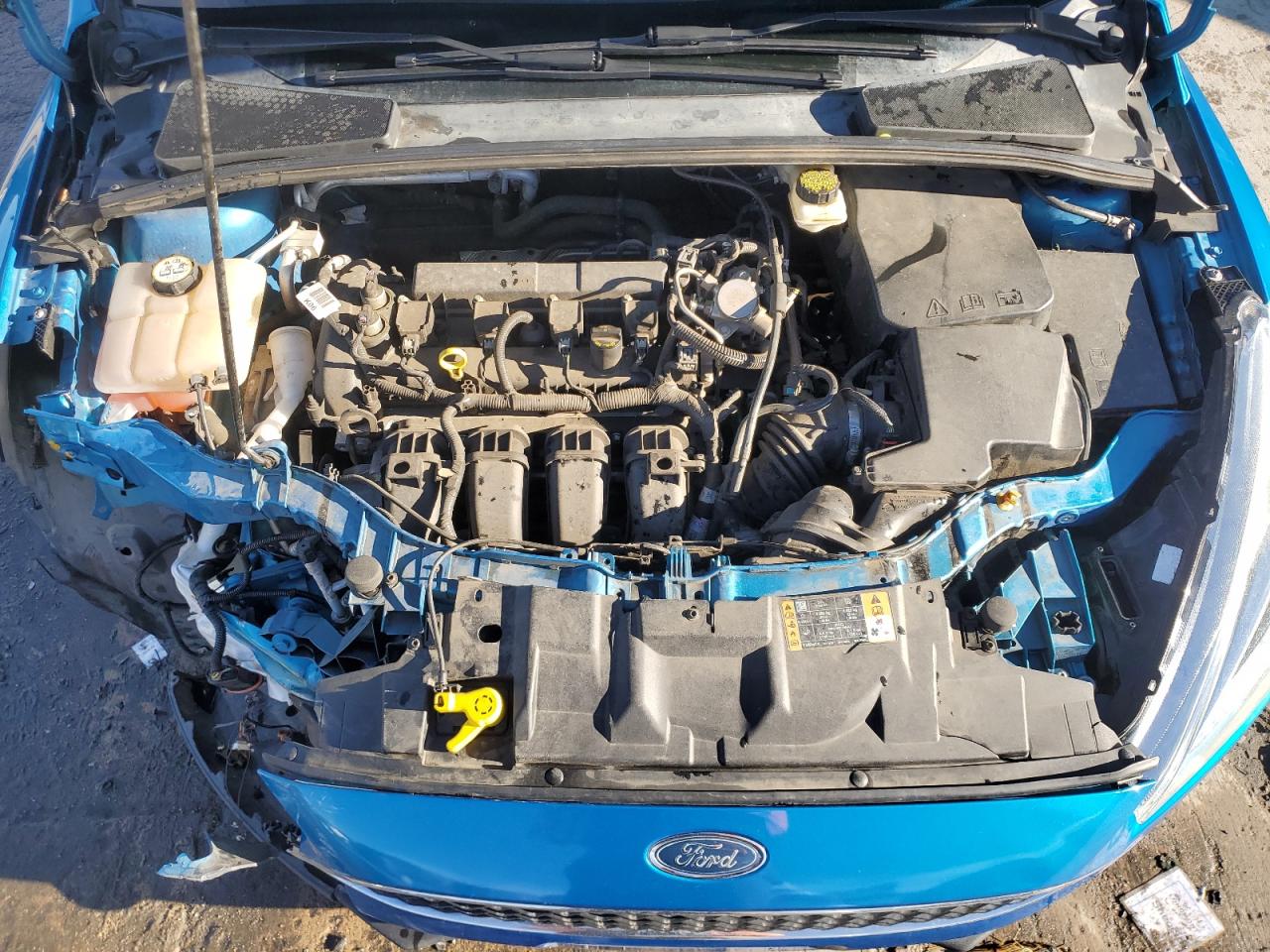 2017 Ford Focus VIN 1FADP3F21HL205611 Copart auction photo, front end / side damage thumbnail 11