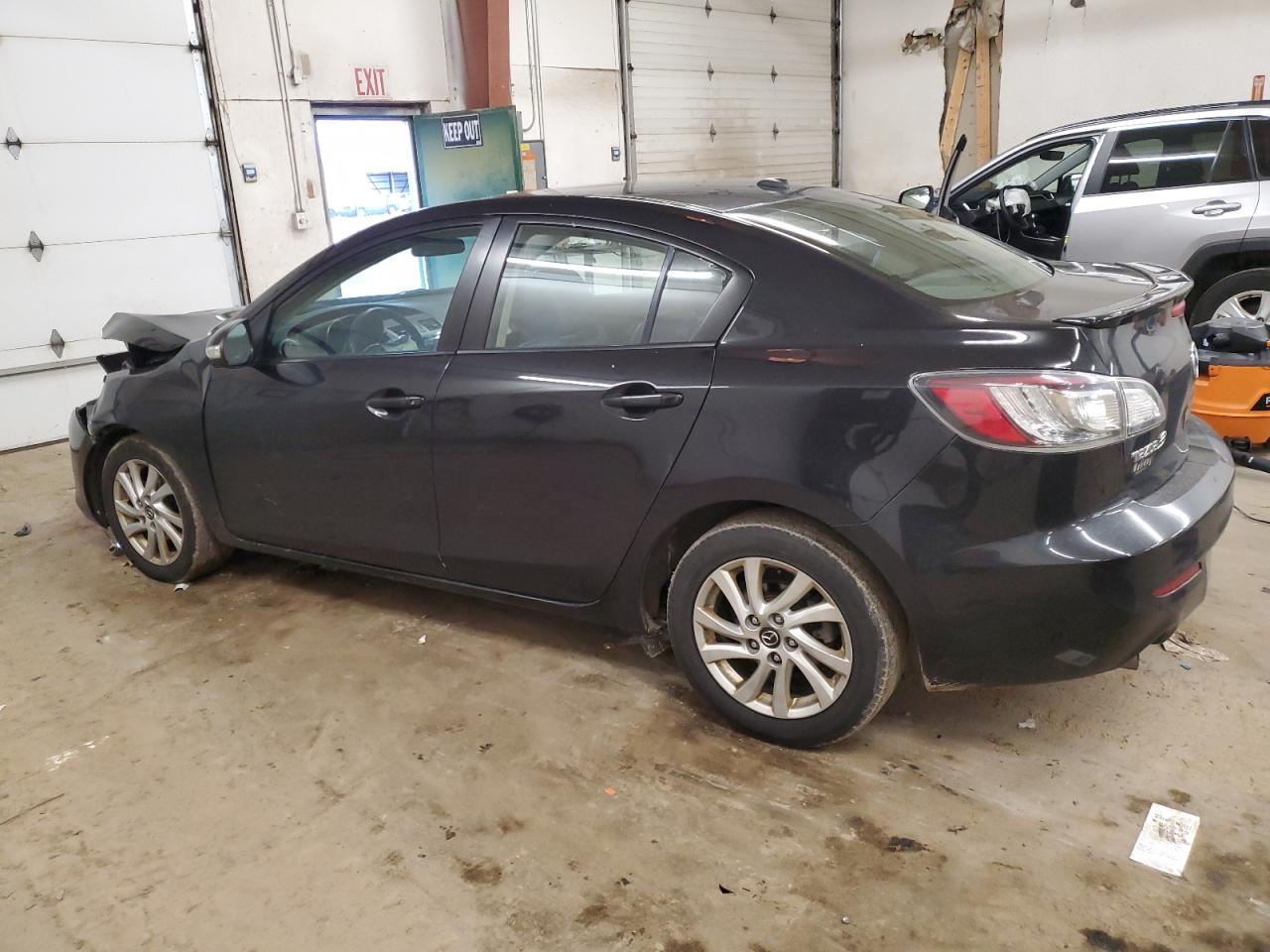 2013 Mazda 3 VIN JM1BL1W75D1801498 Copart auction photo, front end / hail damage thumbnail 2