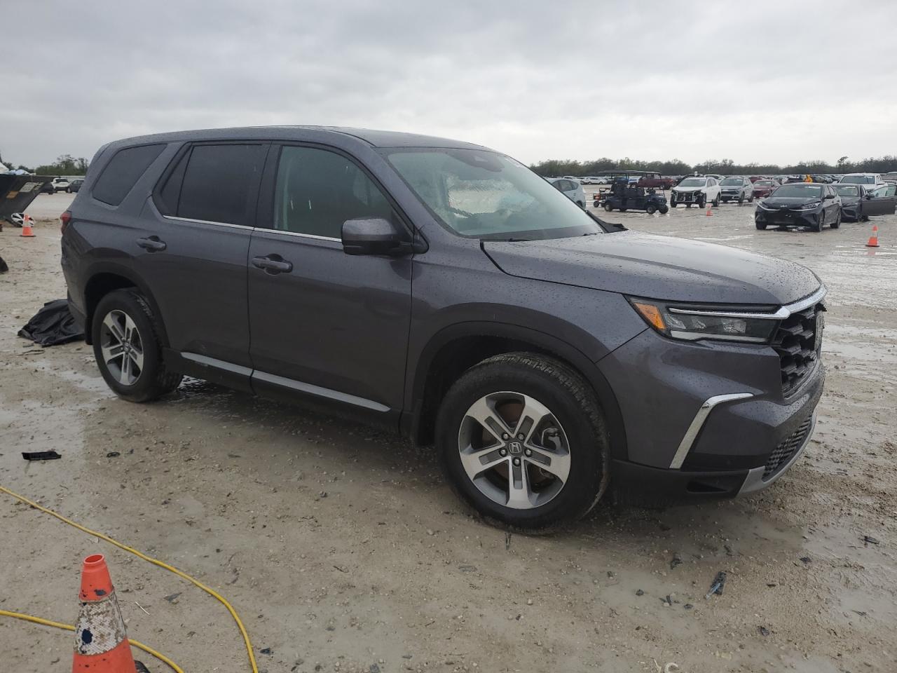 2024 Honda Pilot VIN 5FNYG2H46RB009544 Copart auction photo, side damage thumbnail 4