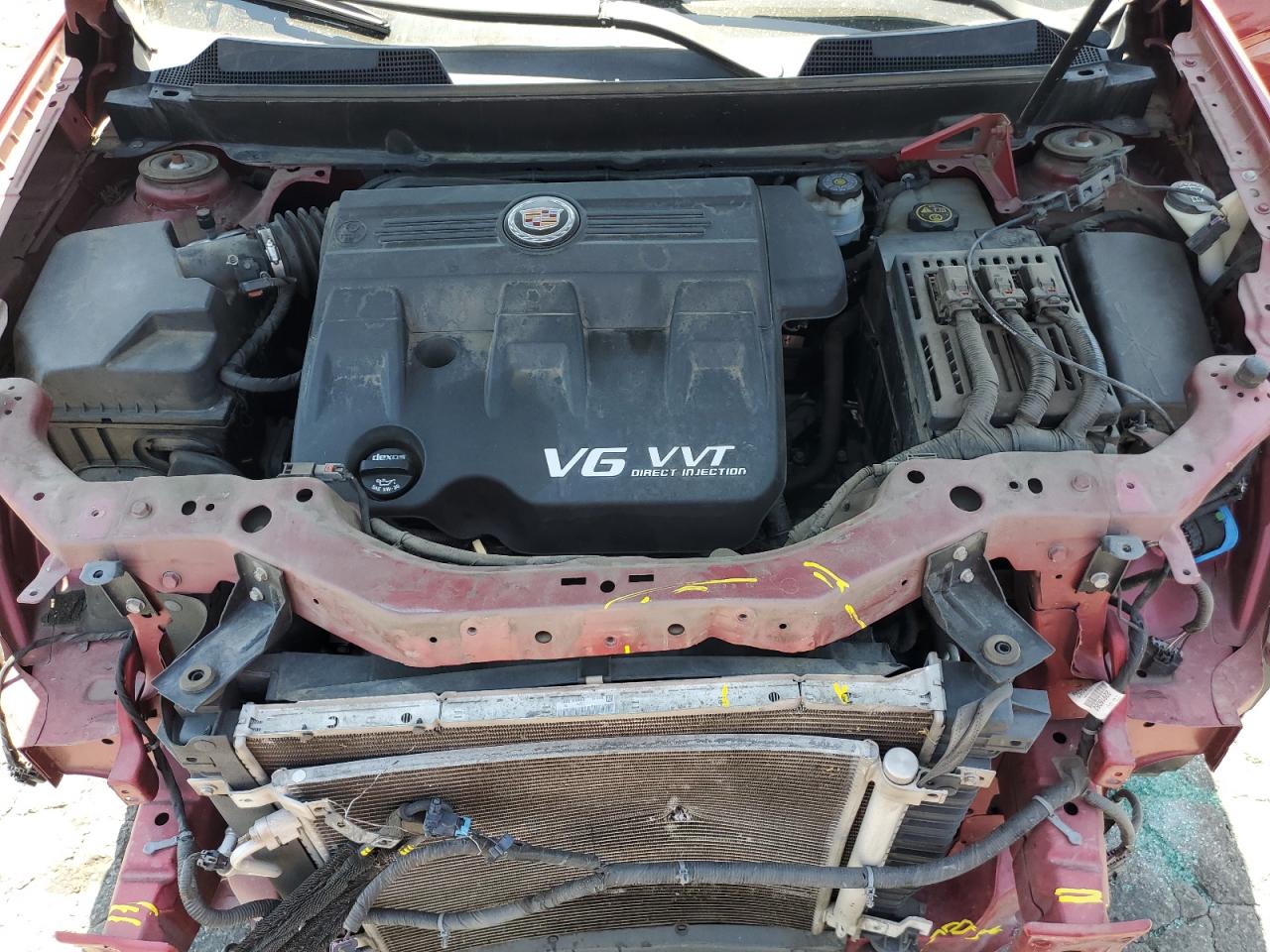 2014 Cadillac SRX VIN 3GYFNBE39ES581261 Copart auction photo, front end damage thumbnail 12