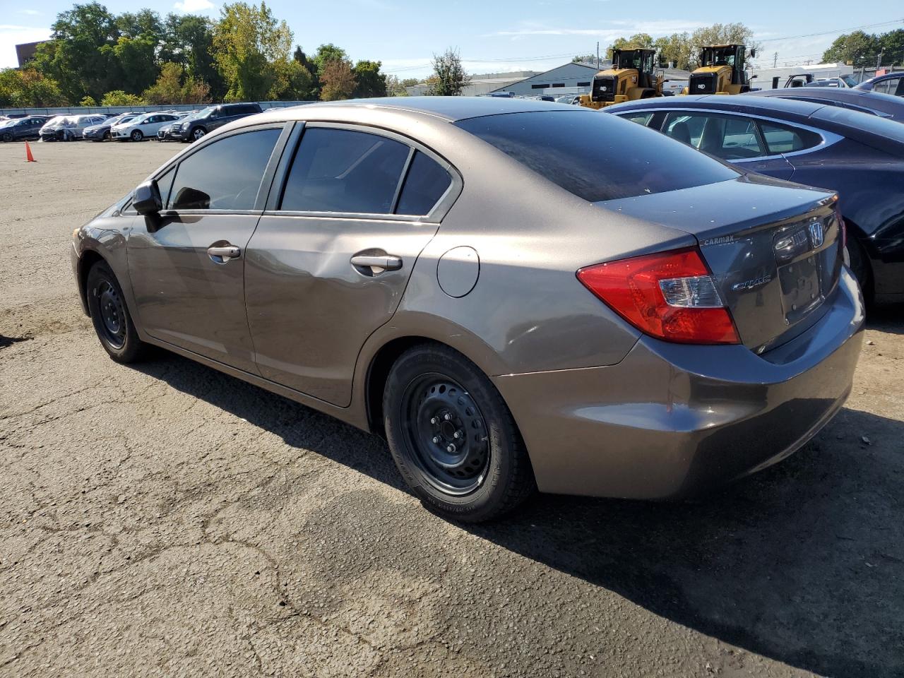 2012 Honda Civic VIN 19XFB2F58CE332136 Copart auction photo, side damage thumbnail 2