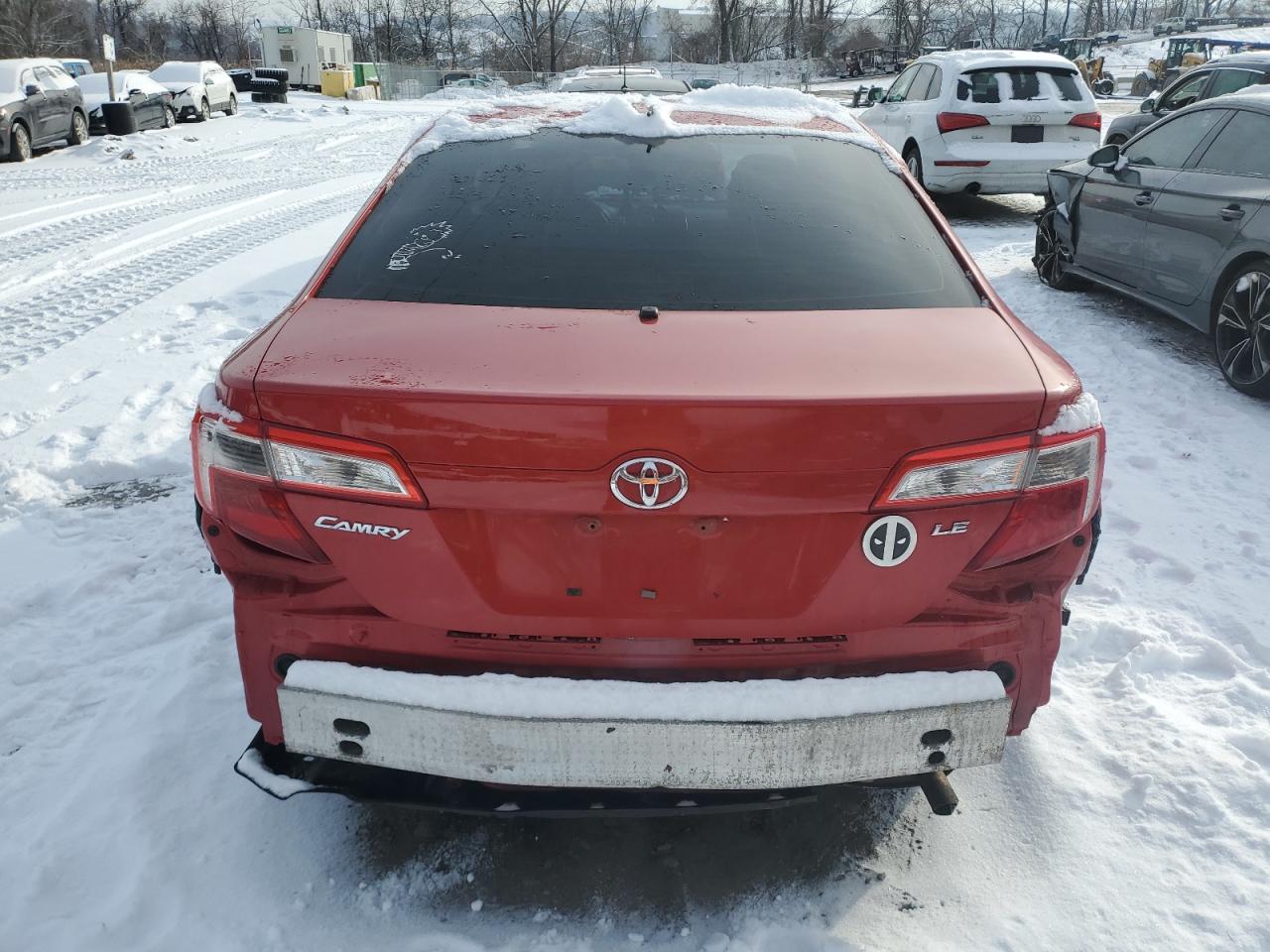 2014 Toyota Camry VIN 4T4BF1FK6ER346089 Copart auction photo, rear end / side damage thumbnail 6