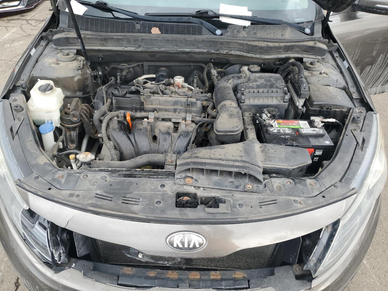 2013 KIA Optima VIN 5XXGM4A72DG251547 Copart auction photo, front end / vandalism damage thumbnail 11