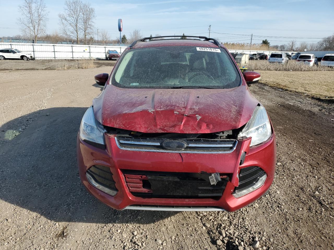 2013 Ford Escape VIN 1FMCU0H98DUB93688 Copart auction photo, front end damage thumbnail 5