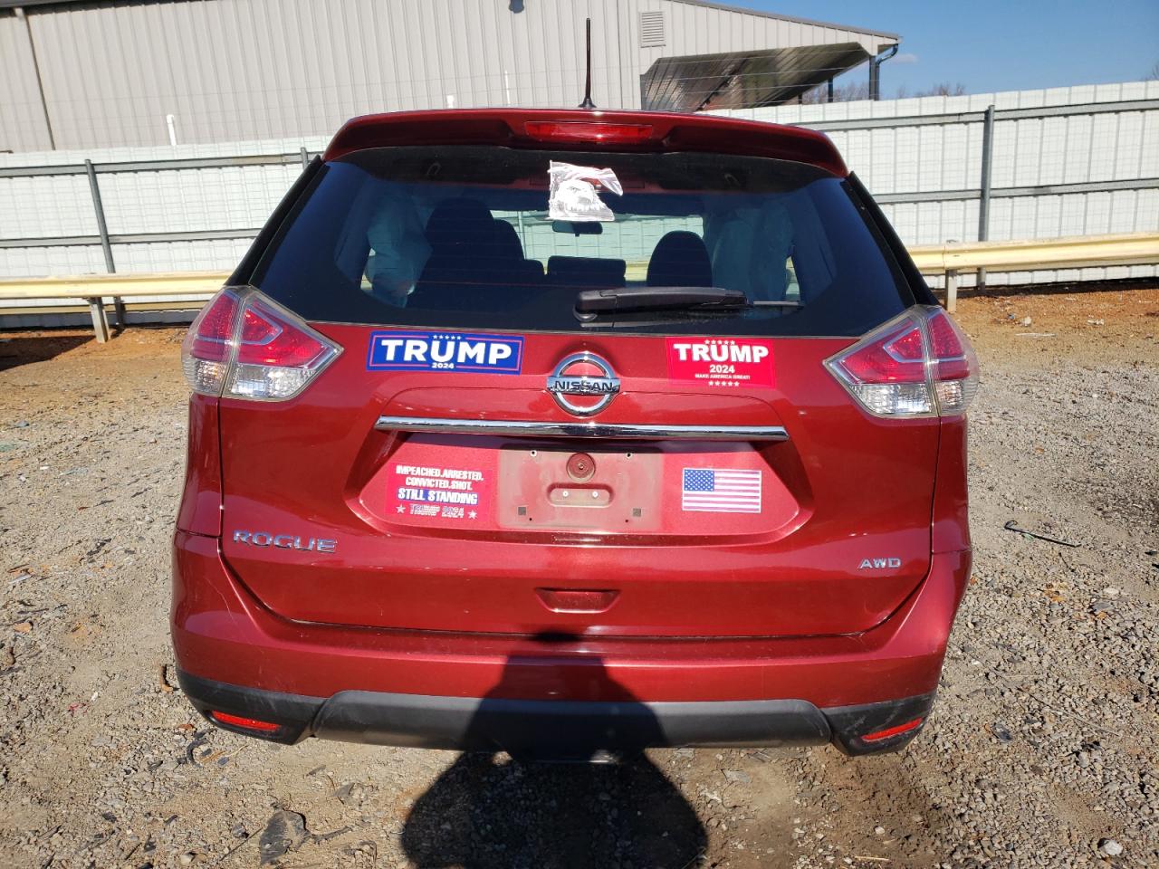 2016 Nissan Rogue VIN 5N1AT2MV7GC797591 Copart auction photo, all over / undercarriage damage thumbnail 6