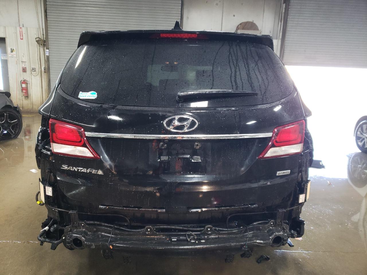 2018 Hyundai Santa Fe VIN KM8SR4HF0JU258426 Copart auction photo, front end / all over damage thumbnail 6