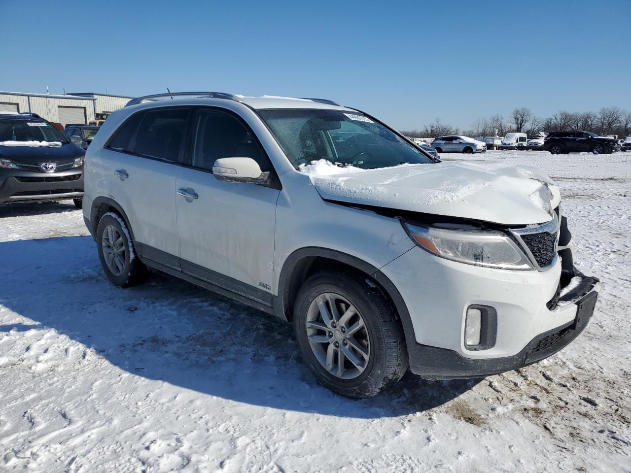 2014 KIA Sorento VIN 5XYKTDA63EG518115 Copart auction photo, front end / minor dent/scratches damage thumbnail 4