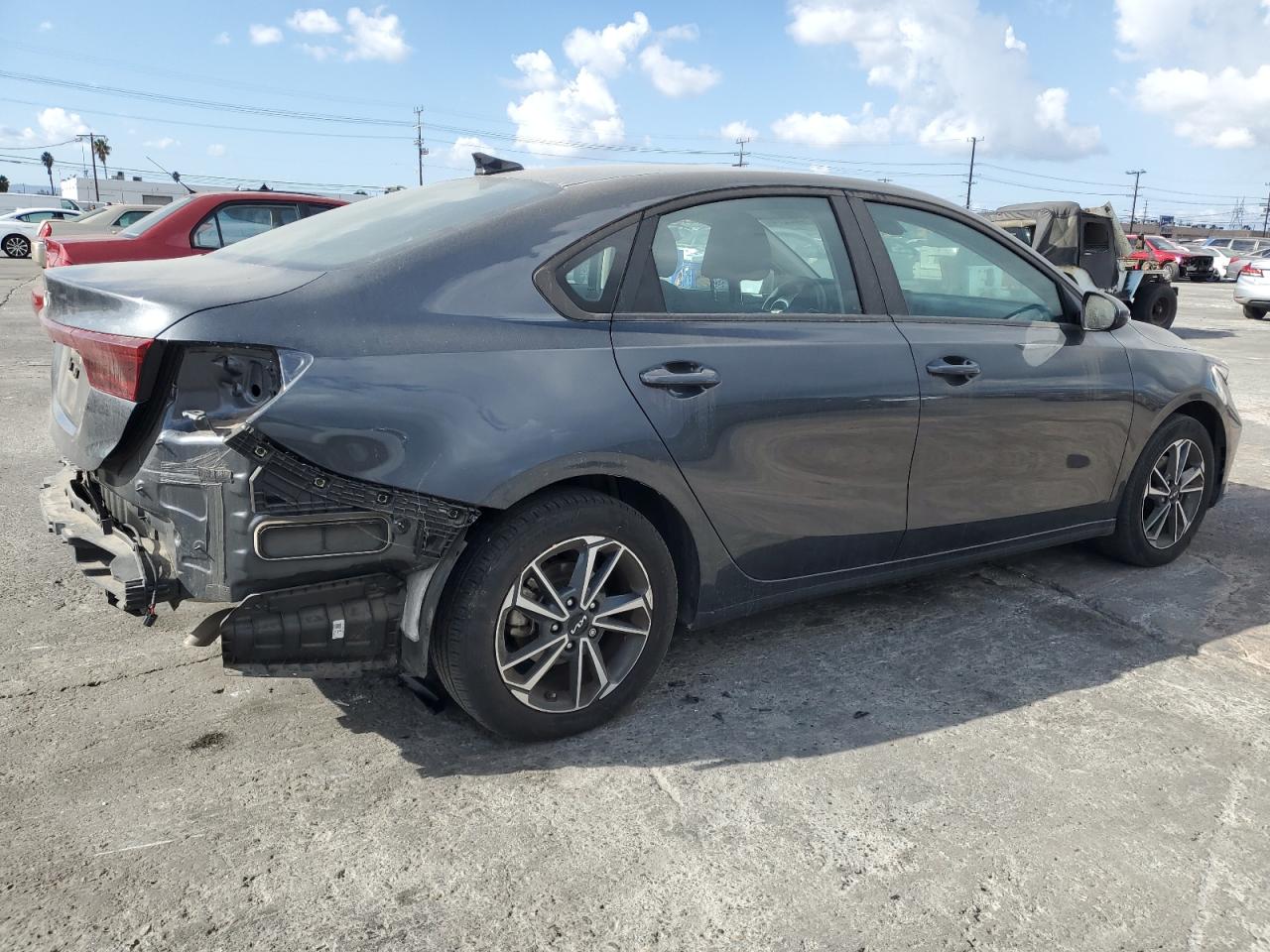 2023 KIA Forte VIN 3KPF24AD2PE654318 Copart auction photo, rear end / side damage thumbnail 3