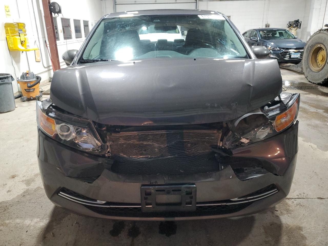 2014 Honda Odyssey VIN 5FNRL5H60EB084852 Copart auction photo, rear end / front end damage thumbnail 5
