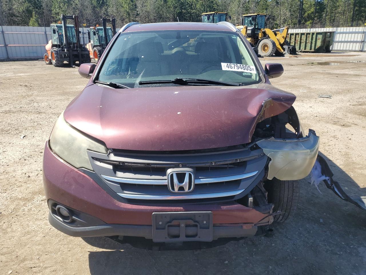 2012 Honda CR-V VIN 5J6RM3H70CL034063 Copart auction photo, front end damage thumbnail 5