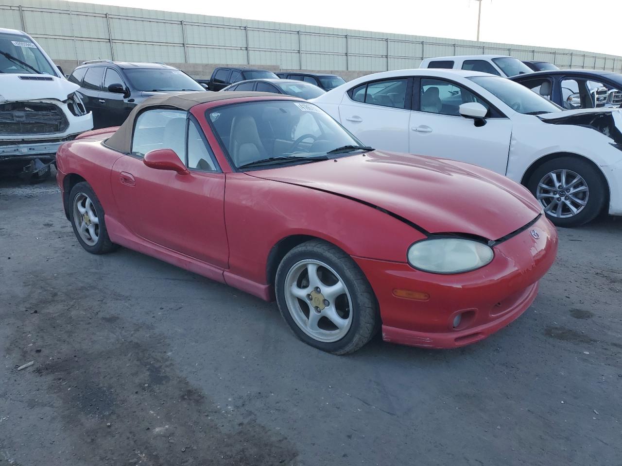 1999 Mazda MX-5 VIN JM1NB3533X0134564 Copart auction photo, rear end damage thumbnail 4