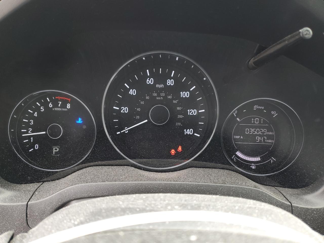 2020 Honda HR-V VIN 3CZRU6H18LM736952 Copart auction photo, rear end damage thumbnail 9