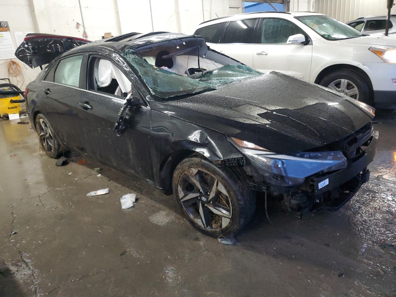 2021 Hyundai Elantra VIN 5NPLN4AG5MH005463 Copart auction photo, rollover damage thumbnail 4