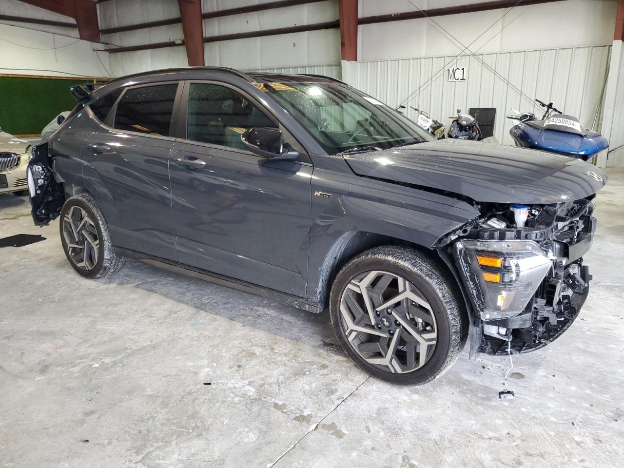 2024 Hyundai Kona VIN KM8HACA37RU047926 Copart auction photo, front end / rear end damage thumbnail 4