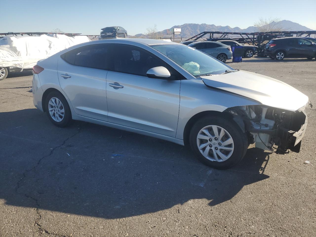 2018 Hyundai Elantra VIN 5NPD74LF1JH304558 Copart auction photo, all over damage thumbnail 4