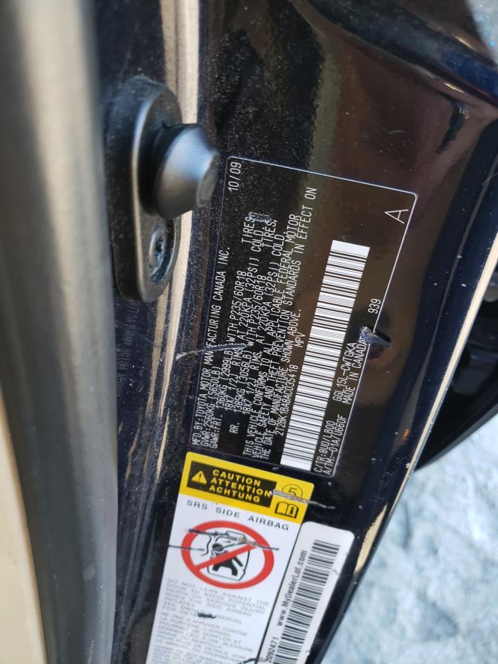 2010 Lexus RX VIN 2T2BK1BA8AC035418 Copart auction photo, front end damage thumbnail 12