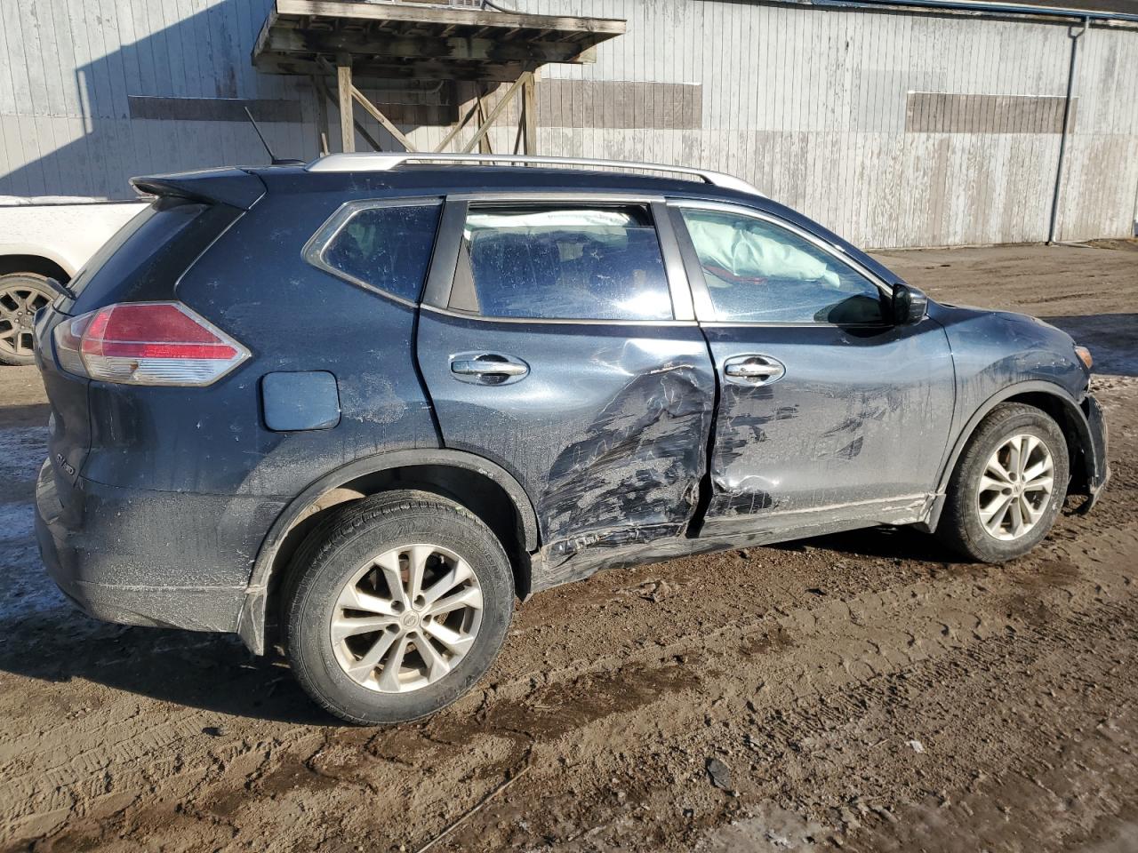 2016 Nissan Rogue VIN KNMAT2MV6GP594298 Copart auction photo, front end / side damage thumbnail 3