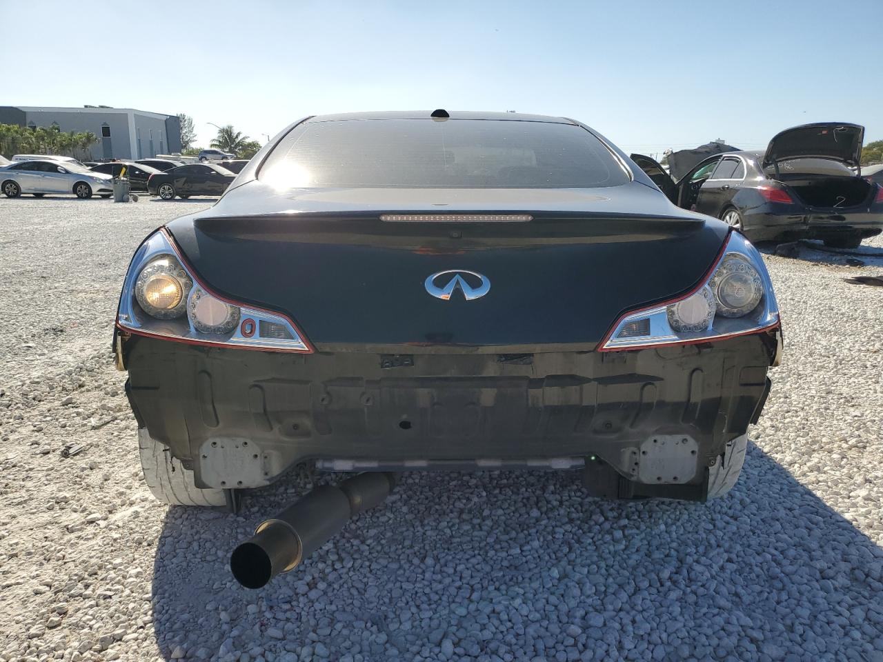 2009 Infiniti G VIN JNKCV64E99M605713 Copart auction photo, front end / rear end damage thumbnail 6