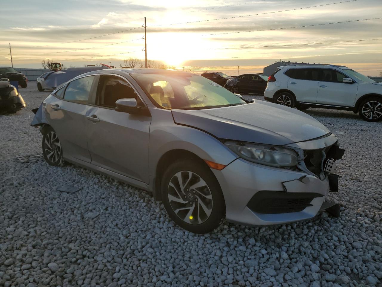 2016 Honda Civic VIN 2HGFC2F78GH544237 Copart auction photo, all over damage thumbnail 4