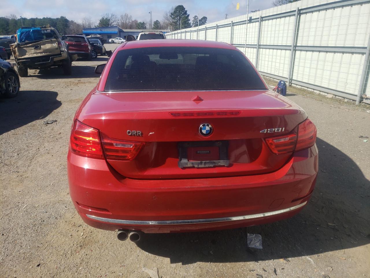 2015 BMW 4er VIN WBA3V5C59FP752781 Copart auction photo, side / rear end damage thumbnail 6