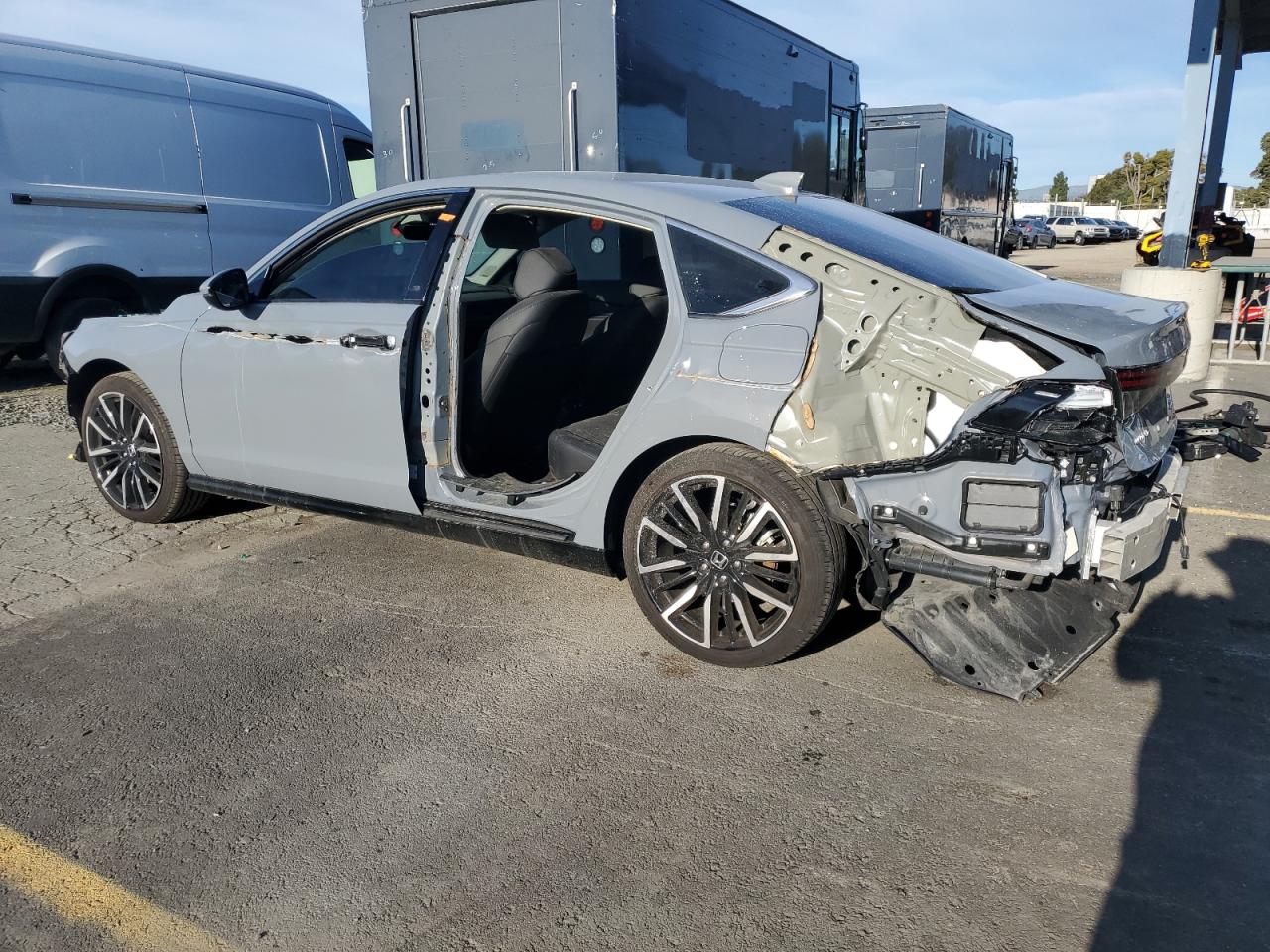 2023 Honda Accord VIN 1HGCY2F88PA033591 Copart auction photo, front end / rear end damage thumbnail 2