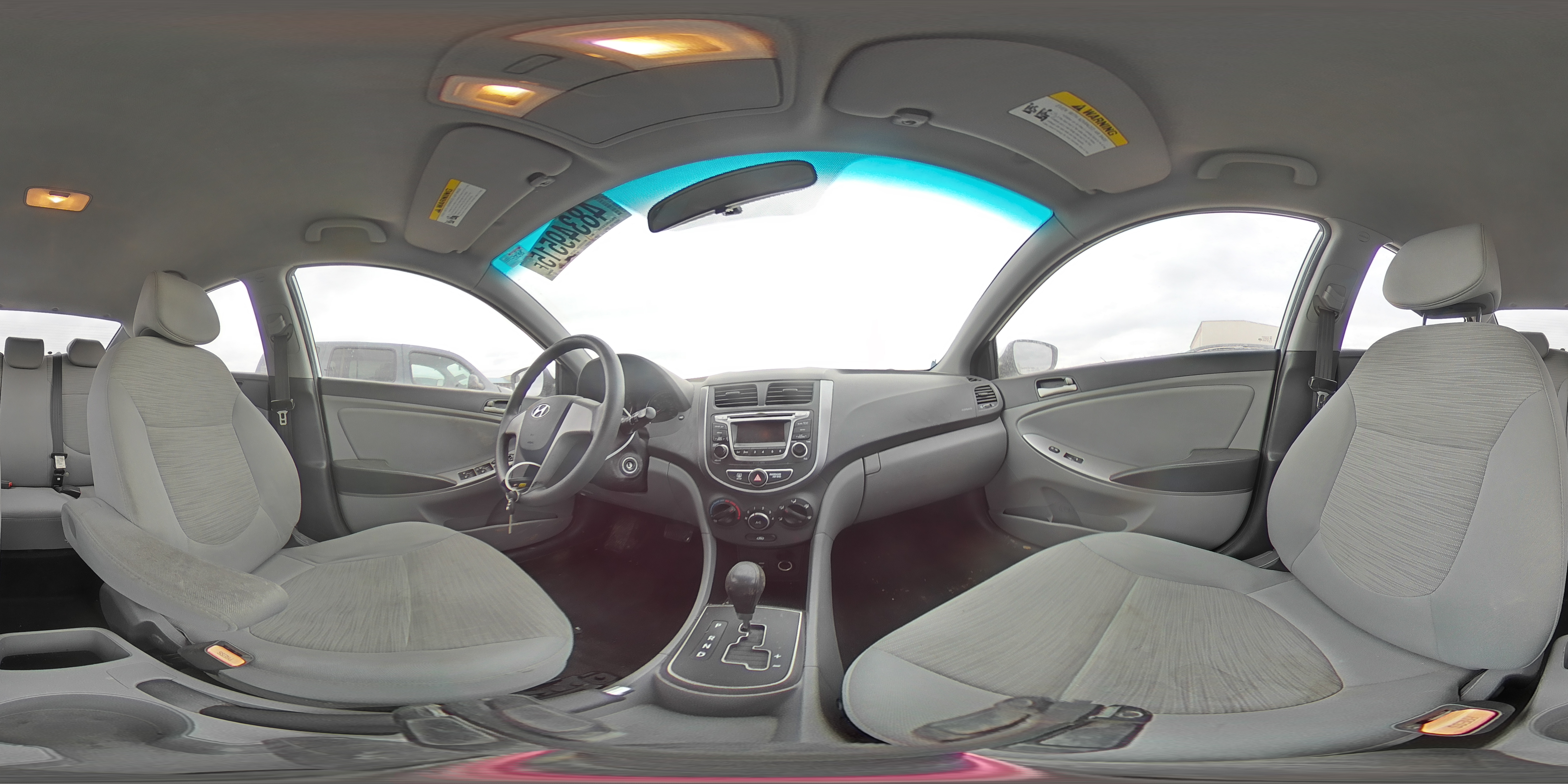 2015 Hyundai Accent VIN KMHCT4AEXFU918275 Copart auction photo, front end damage thumbnail 13