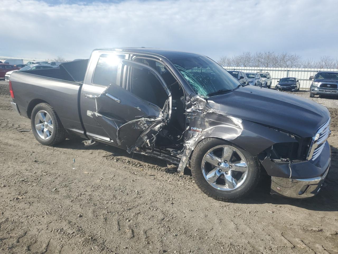 2016 RAM 1500 VIN 1C6RR7GT3GS149658 Copart auction photo, side / all over damage thumbnail 4
